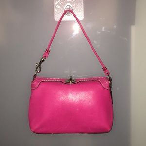 Coach small wristlets hot pink